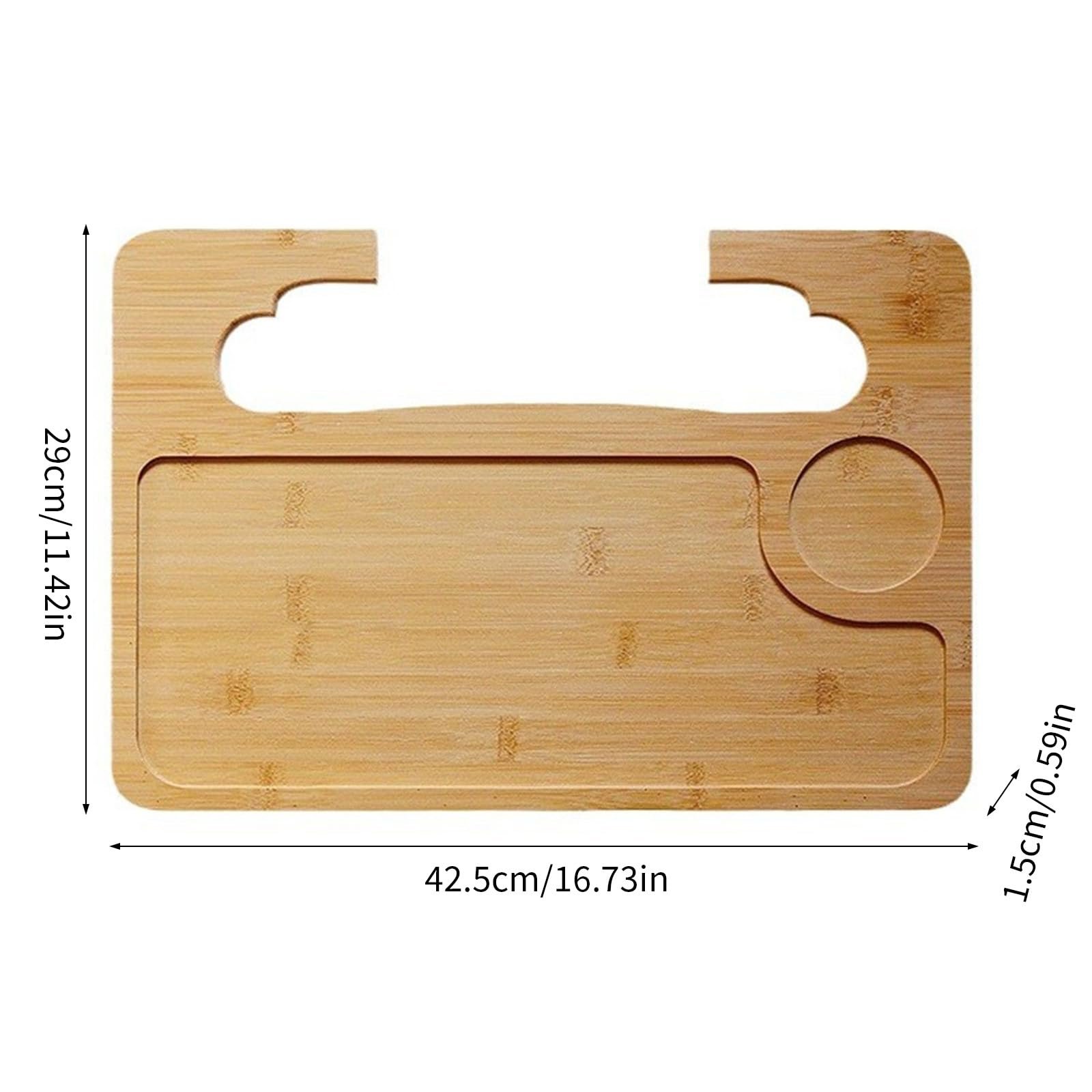 Подставка для ноутбука Бамбук Утолщенная на руль автомобиля, можно использовать как поднос для еды, фото №5