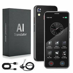 Пристрій для перекладу голосу, Перекладач AI A40, 139 мов - Фото 1