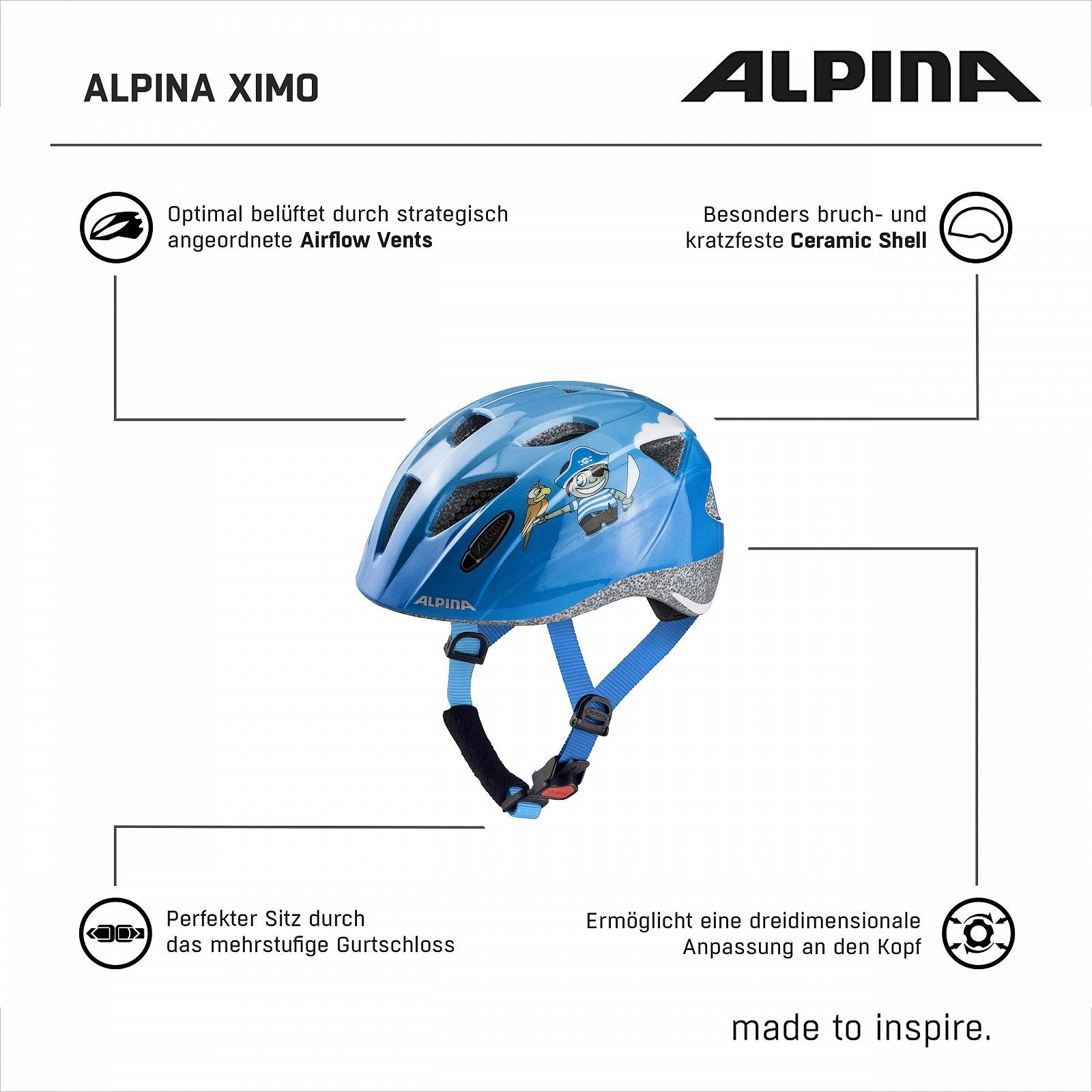 Велосипедный шлем ALPINA XIMO Детский Унисекс, фото №6