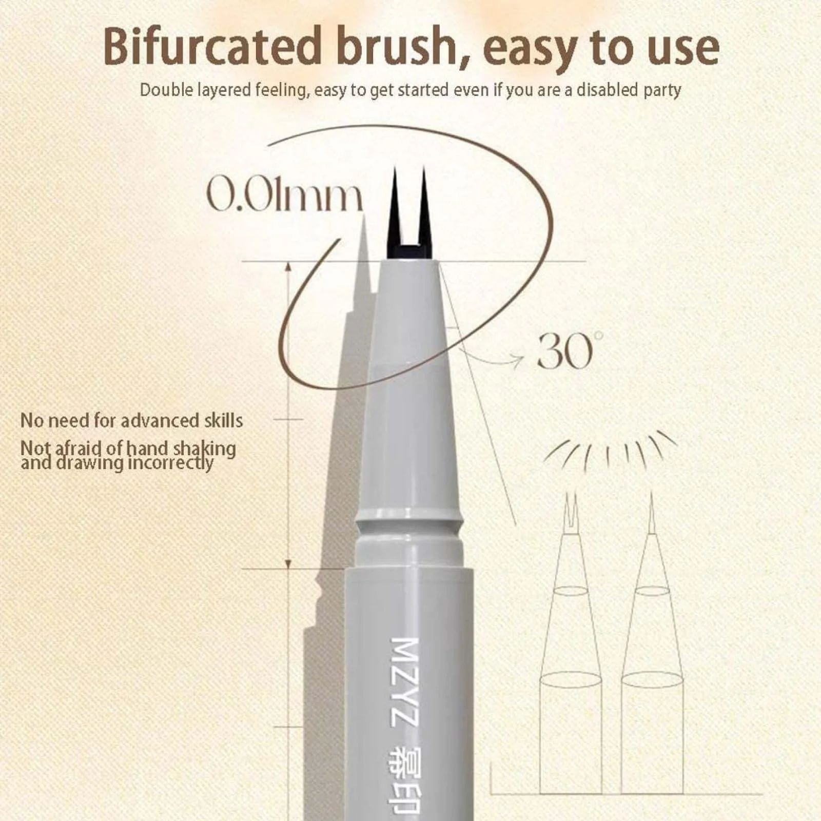 Підводка для очей Двосторонній для нижніх вій, фото №5