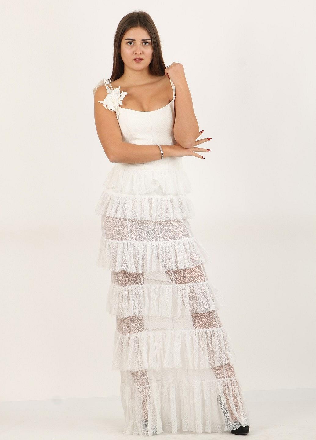 Платье Enna Levoni S Молочный (ND-А00138-Milk), фото №2