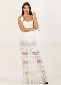 Платье Enna Levoni S Молочный (ND-А00138-Milk) synthetic.ua - Фото 1