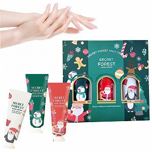 Набор Рождественских Кремов для Рук, Набор Рождественских Кремов для Очень Сухих Рук, Набор Увлажняющих Средств для Женщин и Мужчин из 3 Штук - Фото 1