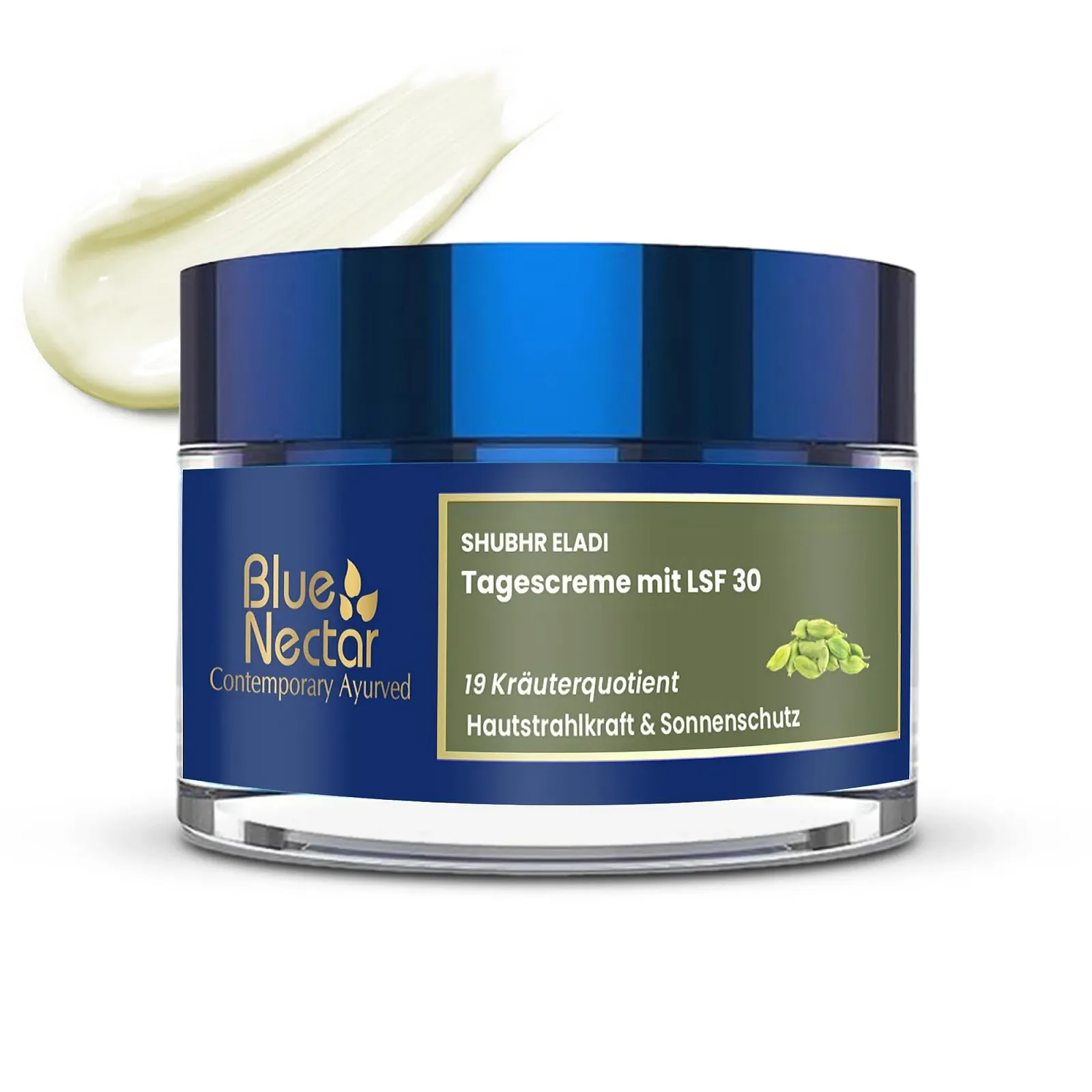 Натуральний денний крем для обличчя Blue Nectar SPF 30 50 г, фото №1