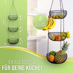 Подвесная корзина для фруктов BS Современный стиль цена на synthetic.ua - Фото 1 Подвесная корзина для фруктов BS Современный стиль synthetic.ua - Фото 1