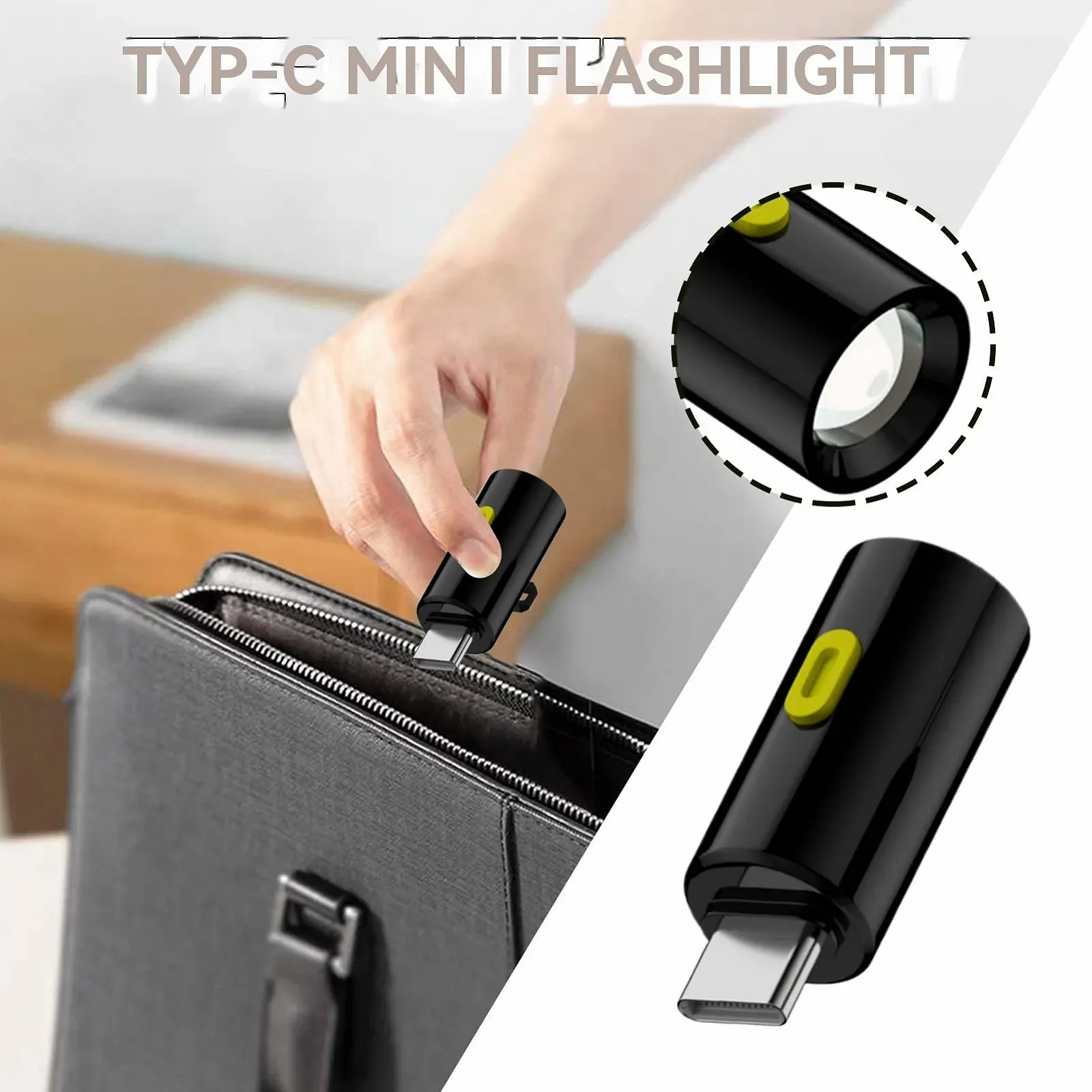 LED Фонарик, Перезаряжаемый Маленький Фонарик, Type C, для Исследований на Открытом Воздухе, Пеших Прогулок, Кемпинга, Путешествий, Легкий Портативный Фонарик для Мужчин и Женщин, фото №8 LED Фонарик, Перезаряжаемый Маленький Фонарик, Type C, для Исследований на Открытом Воздухе, Пеших Прогулок, Кемпинга, Путешествий, Легкий Портативный Фонарик для Мужчин и Женщин, фото №8
