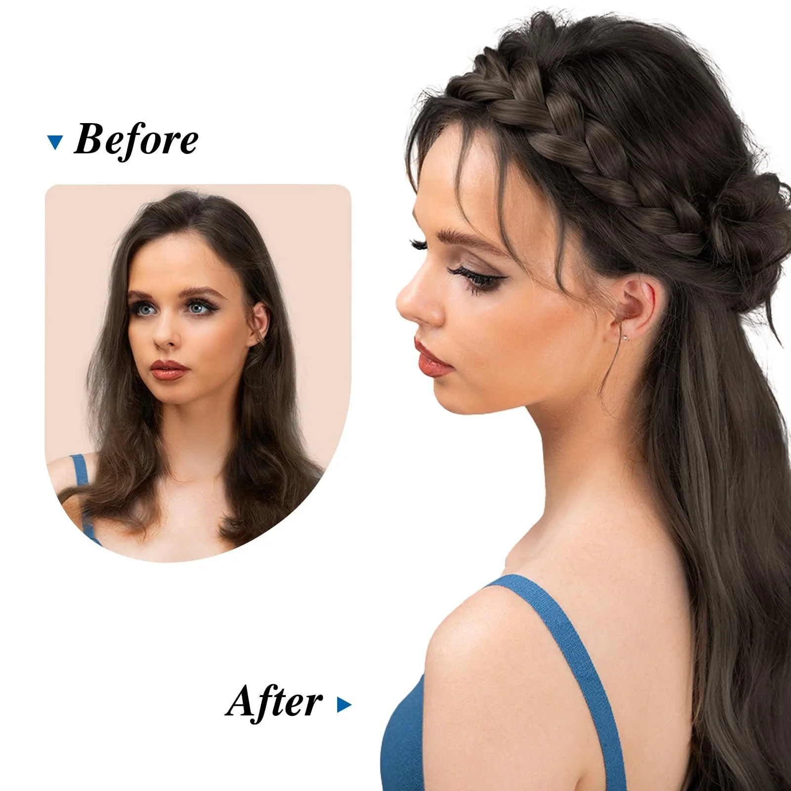 Пов'язка для волосся плетений жіночий, фото №4