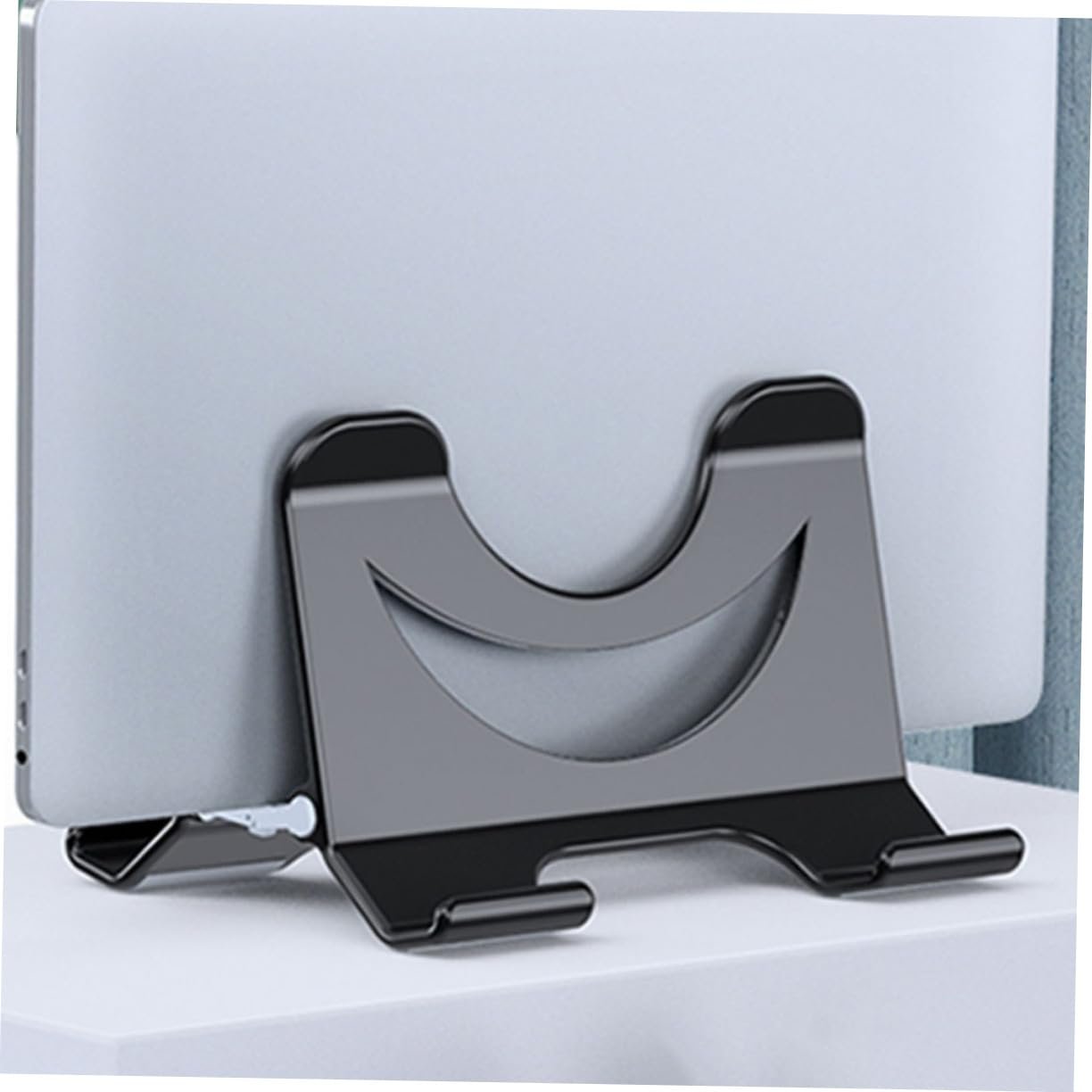 Тримач для ноутбука Vertical ABS і силікон, ергономічний, з регулюванням висоти, з функцією охолодження, компактний і портативний, фото №8 Тримач для ноутбука Vertical ABS і силікон, ергономічний, з регулюванням висоти, з функцією охолодження, компактний і портативний, фото №8