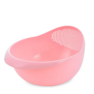 Миска-дуршлаг LVR 009 2в1 Pink 16605 - Фото 1