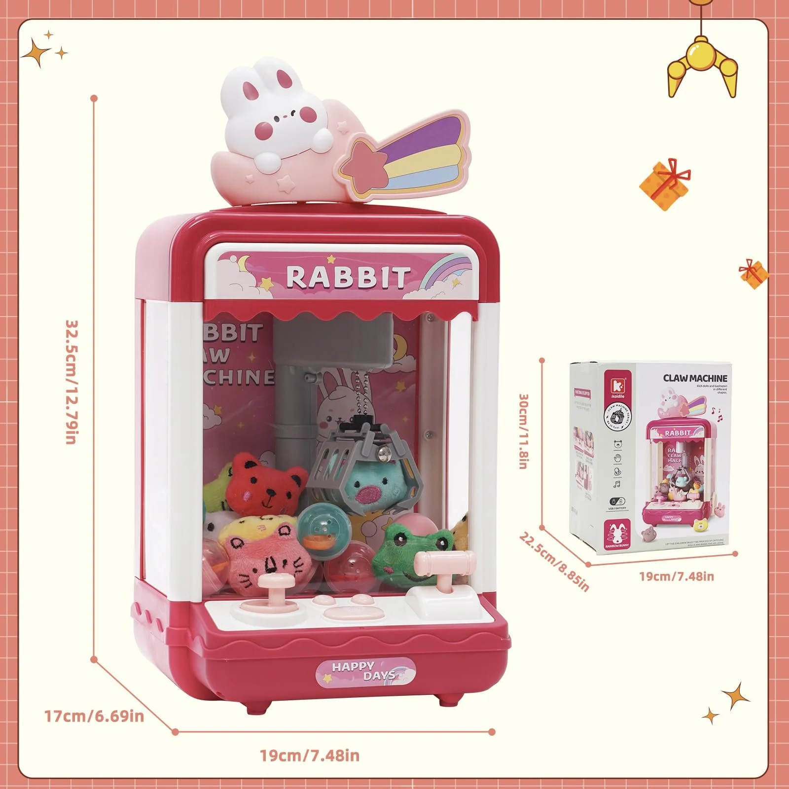 Мінімашина Candy Doll Gachapon (рожево-червона), фото №3