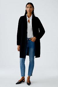 Пальто Oui Mayson Женское из варёной шерсти, чистая натуральная шерсть, прямой крой, однотонное synthetic.ua - Фото 1