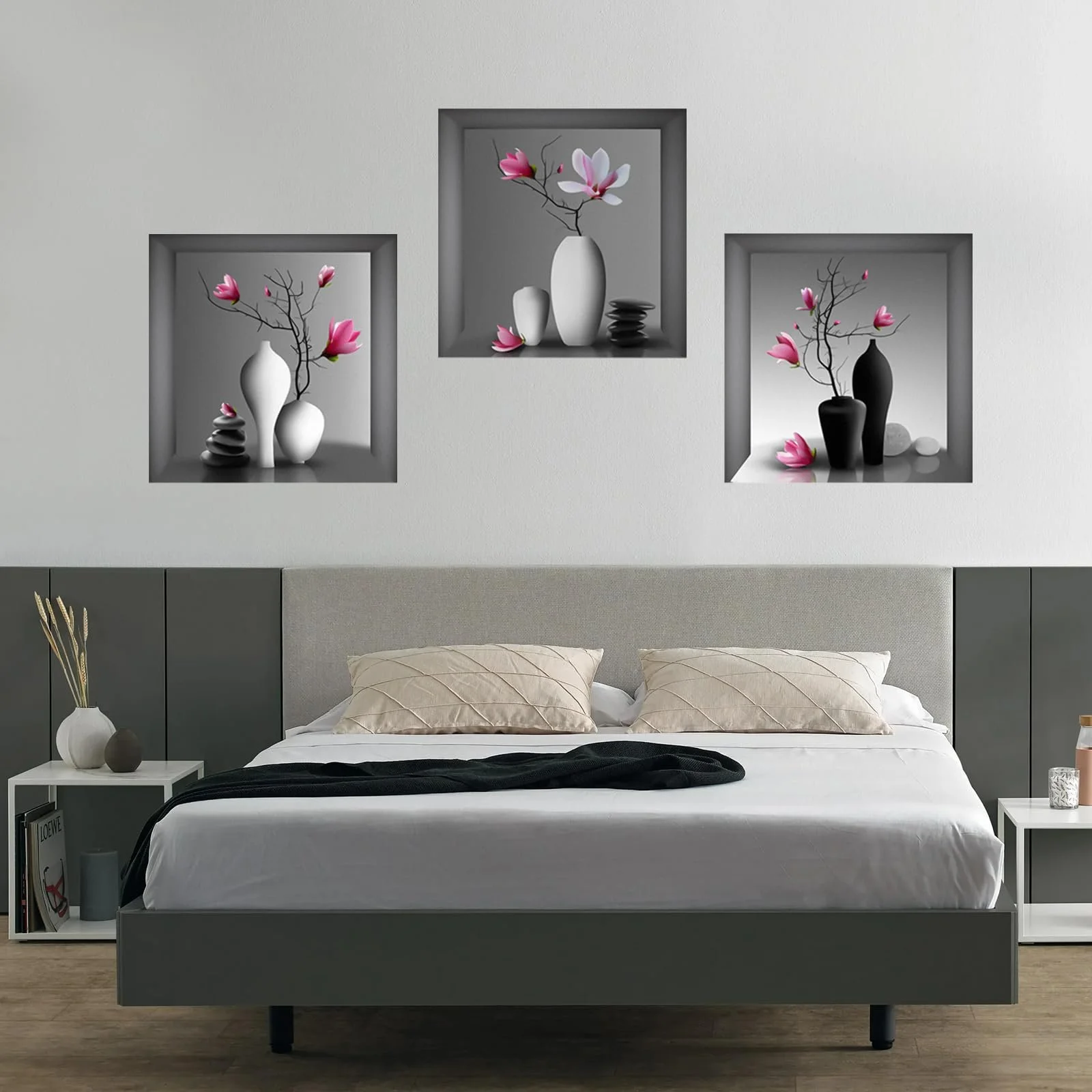 Наклейки на стіну 3D Вази 3 шт. 30 x 30 см, фото №7