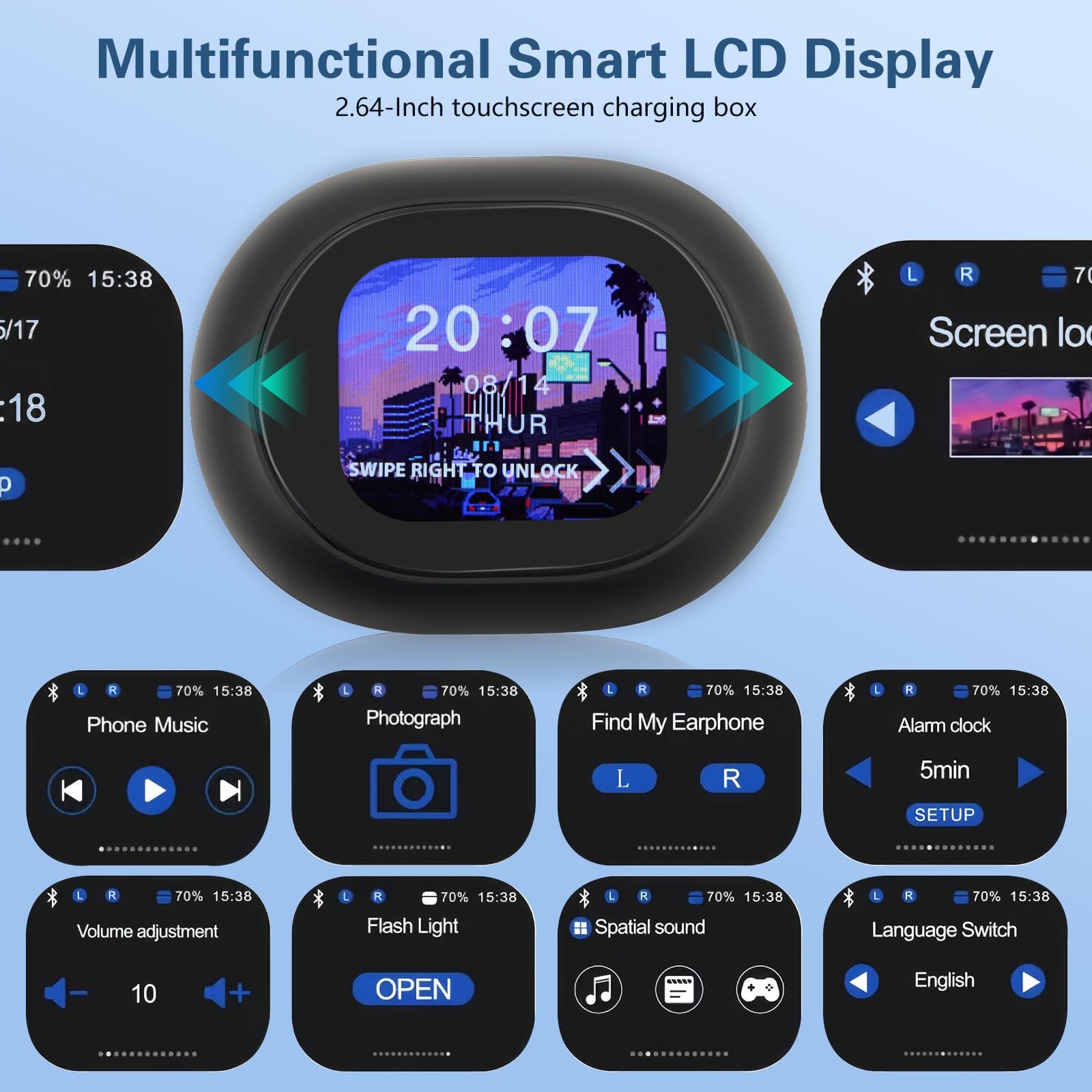 AI Перекладач Навушники 3-в-1 Мовний перекладач реального часу з 144 мовами 6 режимів 50 годин Bluetooth 5.4, фото №2