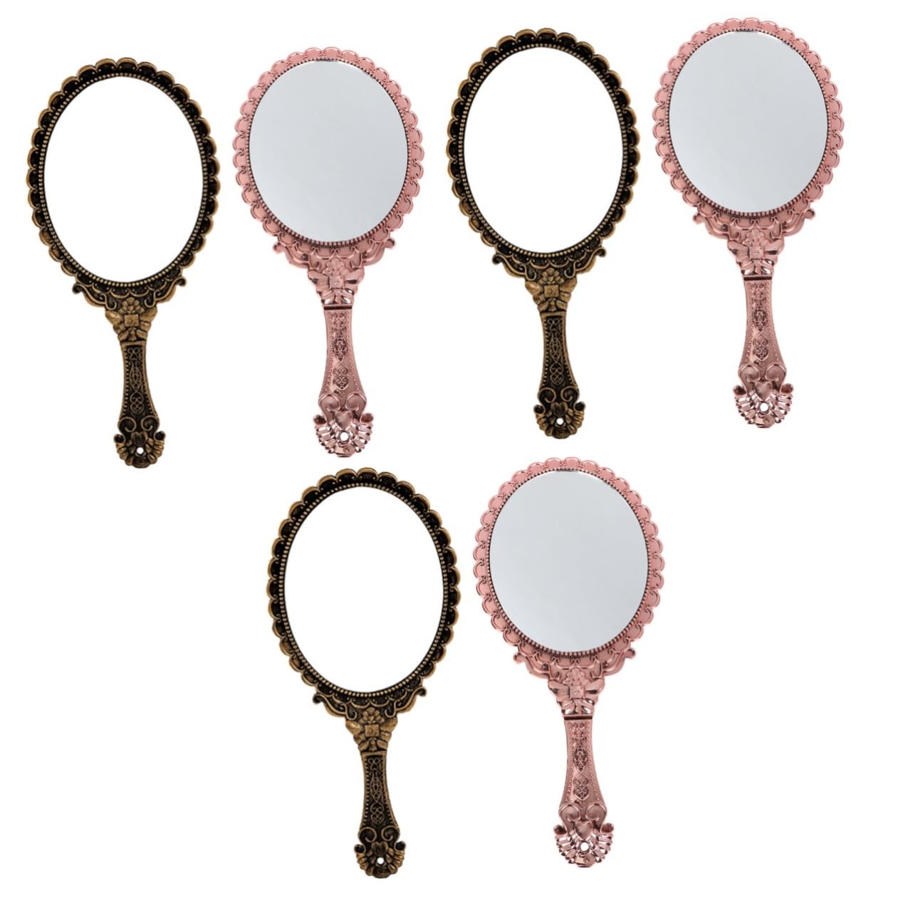 Дзеркало Angoily 6 STK із ручкою вінтажне ABS, фото №1 Дзеркало Angoily 6 STK із ручкою вінтажне ABS, фото №1