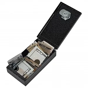 Скарбничка-сейф Компактна Сталева Із замком - Фото 1