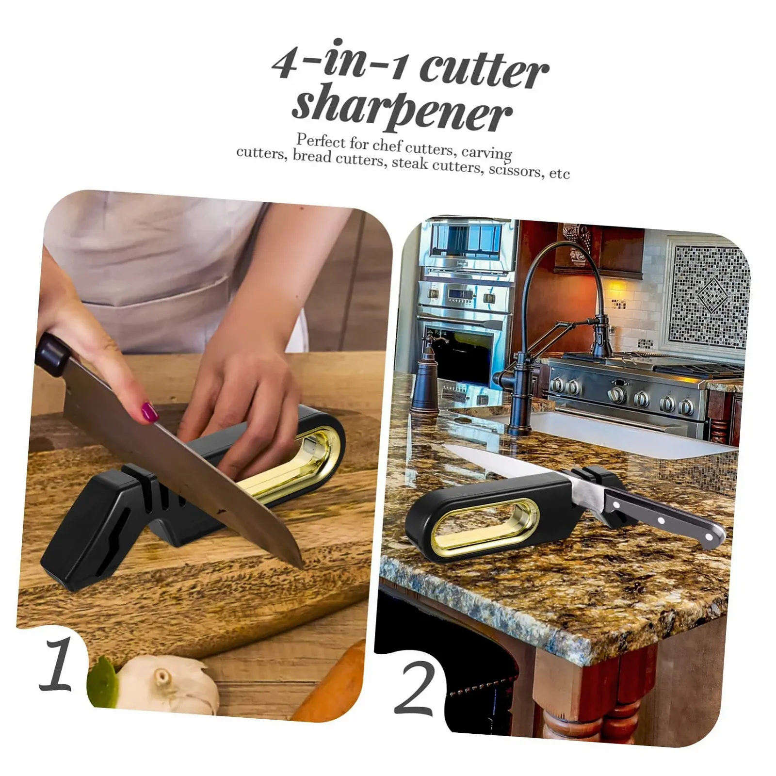 Профессиональная точилка для ножей и ножниц Mobestech Черная, фото №7