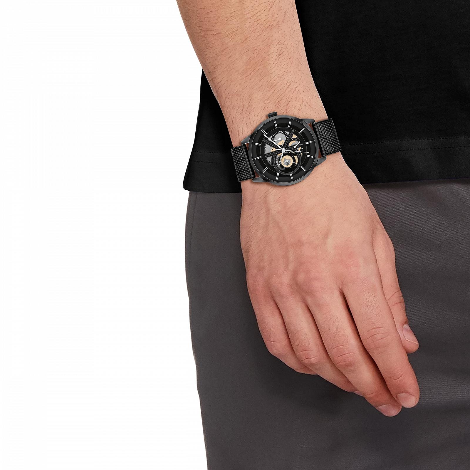 Годинник Calvin Klein Quartz Чоловічий Чорний Сталевий Ремінець 25200214, фото №4