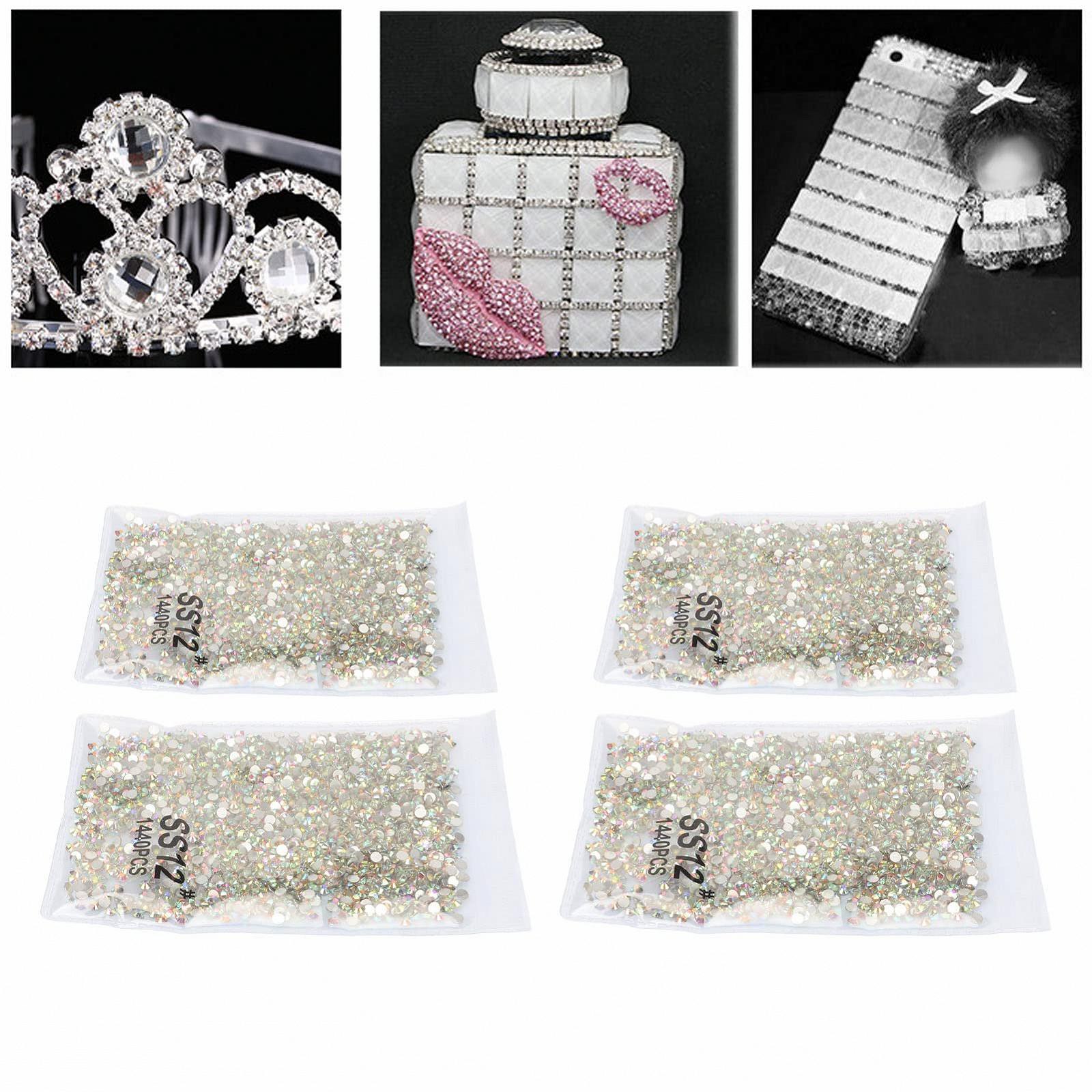 Стеклянные кристаллы для одежды, 5760 штук, аксессуары для украшений своими руками, фото №5
