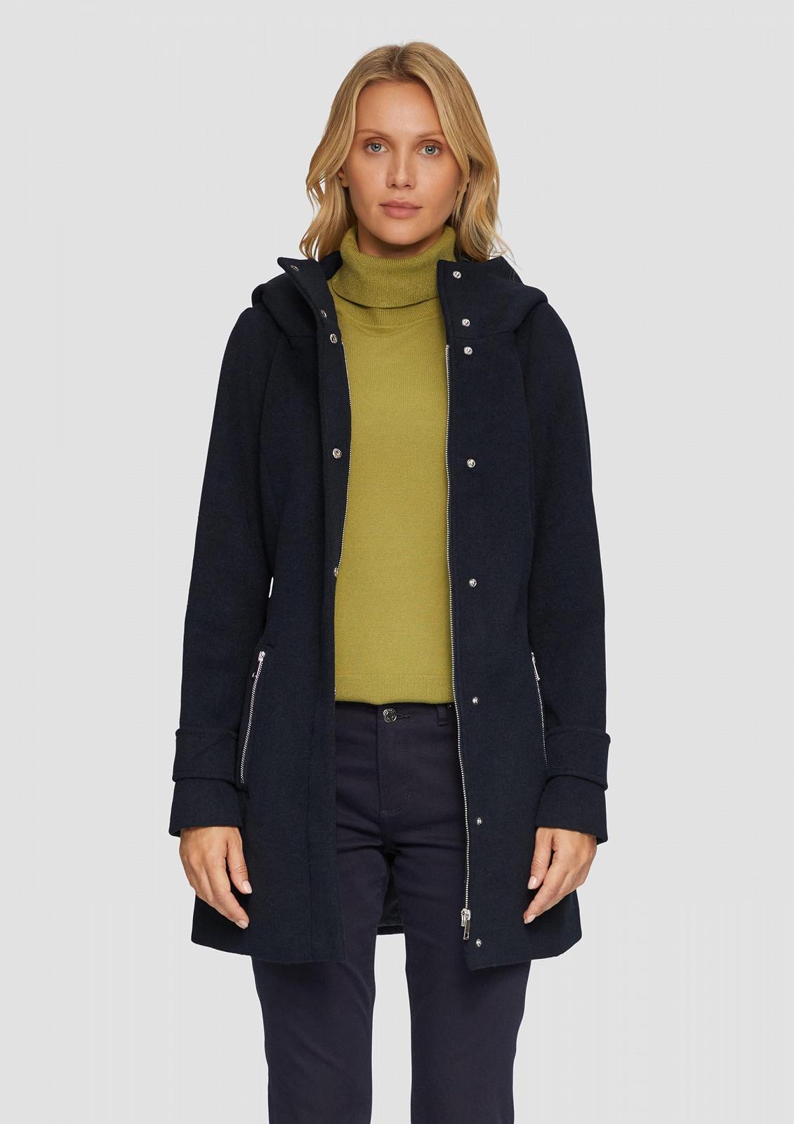 Пальто s.Oliver з короткої вовни з поясом, фото №3 Пальто s.Oliver з короткої вовни з поясом, фото №3