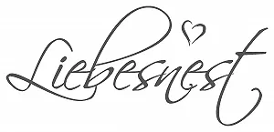 Наклейка на стіну timalo Love Nest 140 x 58 см темно-сіра - Фото 1