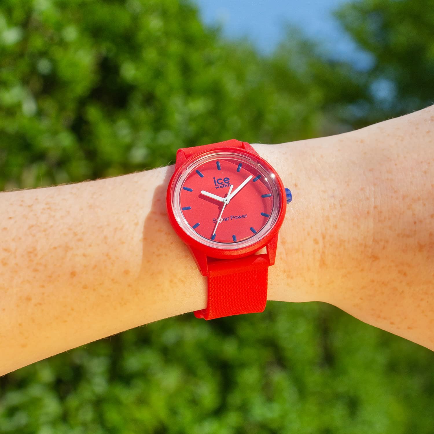 Часы ICE-WATCH ICE Solar Power Red Marine Mesh Маленький Красный, фото №5