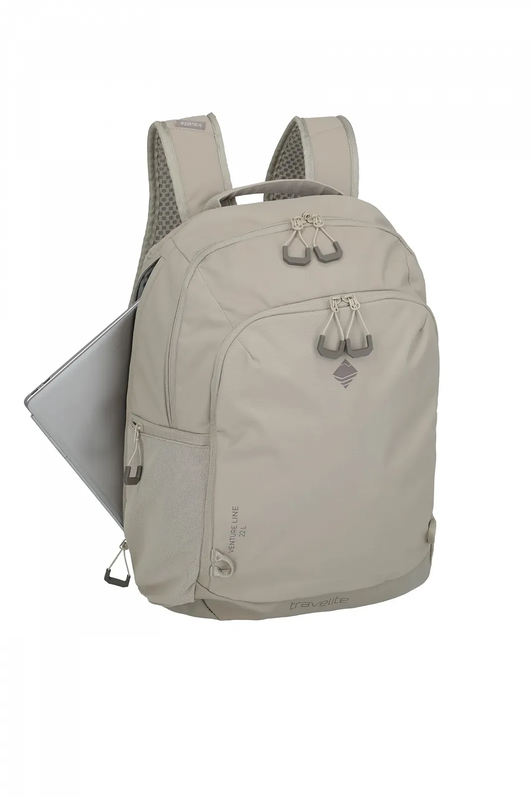Рюкзак для ноутбука Travelite VENTURE LINE Durable Nylon Shoe Compartment Trolley Clip On Classic Песочный, фото №2 Рюкзак для ноутбука Travelite VENTURE LINE Durable Nylon Shoe Compartment Trolley Clip On Classic Песочный, фото №2