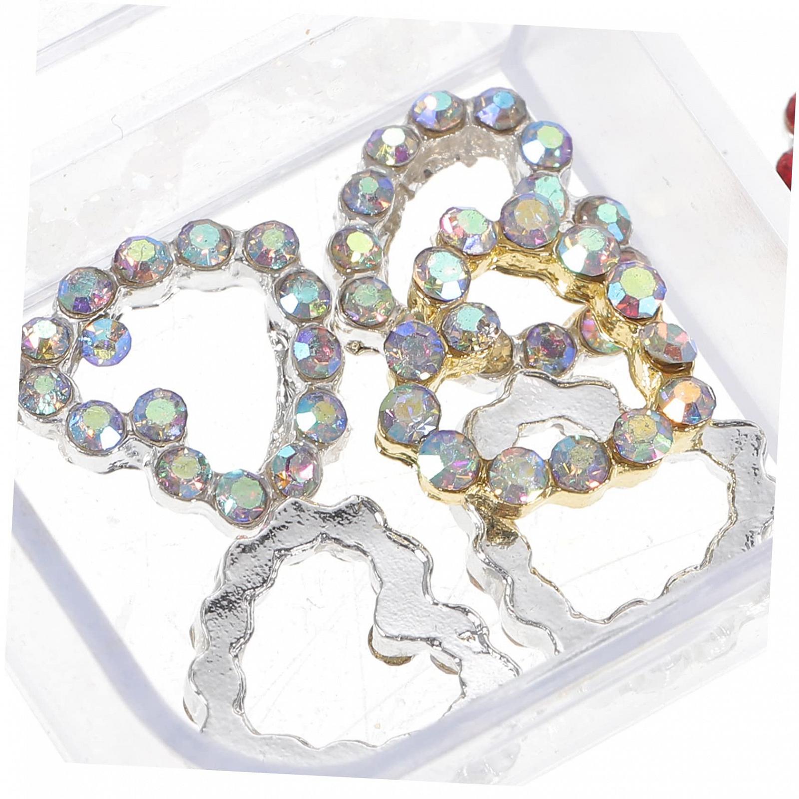 Стрази для нігтів Healeved, підвіски-серця, фото №9