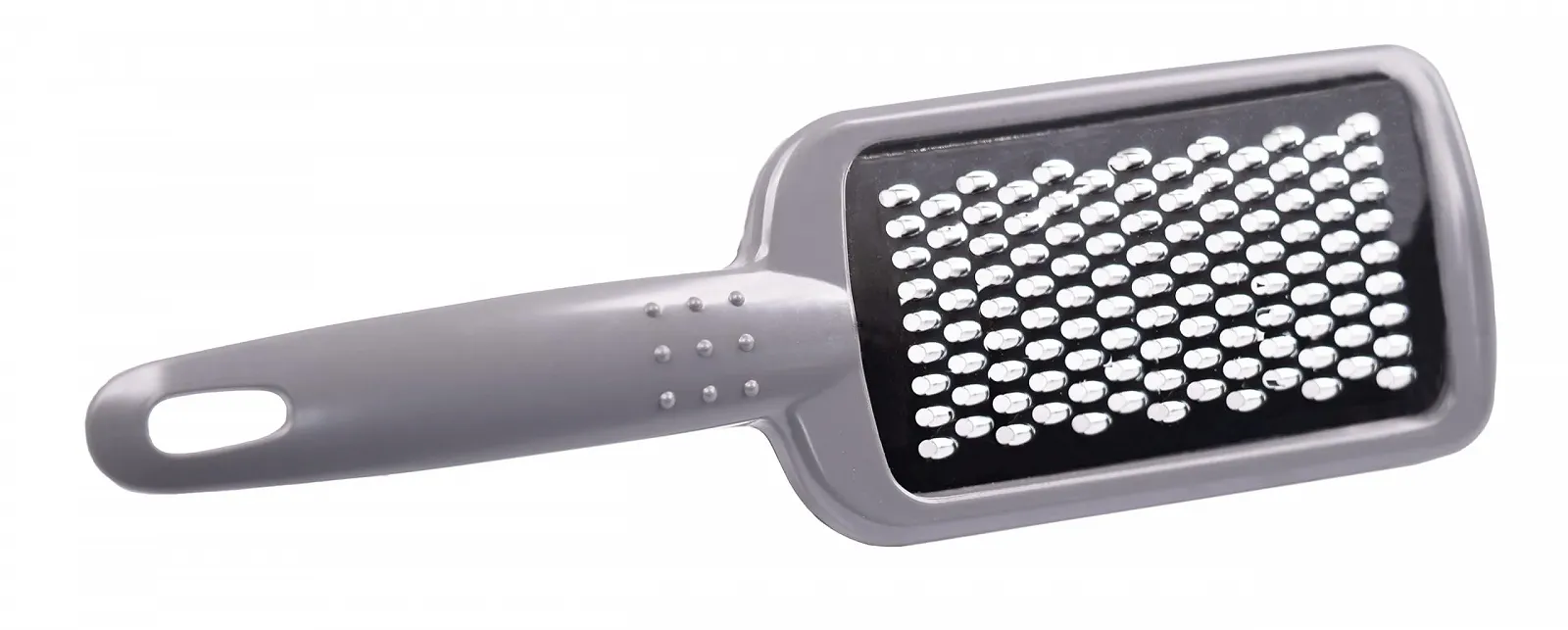 Терка OMAGO з контейнером для сиру, часнику, фруктів, овочів, маленька ручна, сірого кольору, фото №7