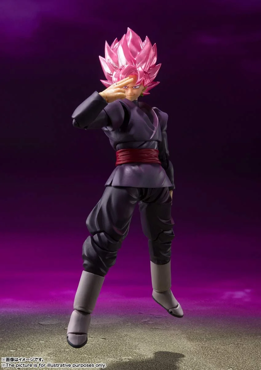Экшн-фигурка Bandai Spirits TAMASHII NATIONS S.H.Figuarts Dragon Ball Super Goku Black - Super Saiyan Rose (Reissue), фото №7