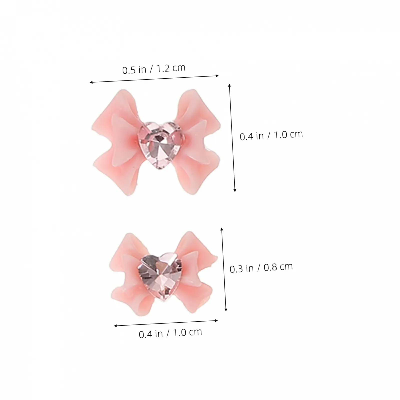 Подвеска для ногтей Бант Beavorty 160 шт. Смола, фото №7