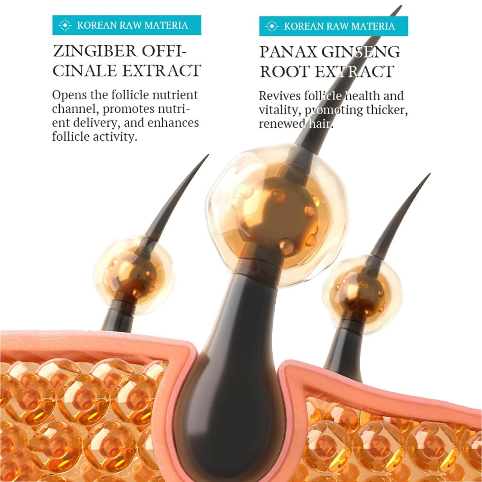 Сироватка для росту волосся Keratin, набір 2 шт, помітний ріст волосся, фото №3 Сироватка для росту волосся Keratin, набір 2 шт, помітний ріст волосся, фото №3