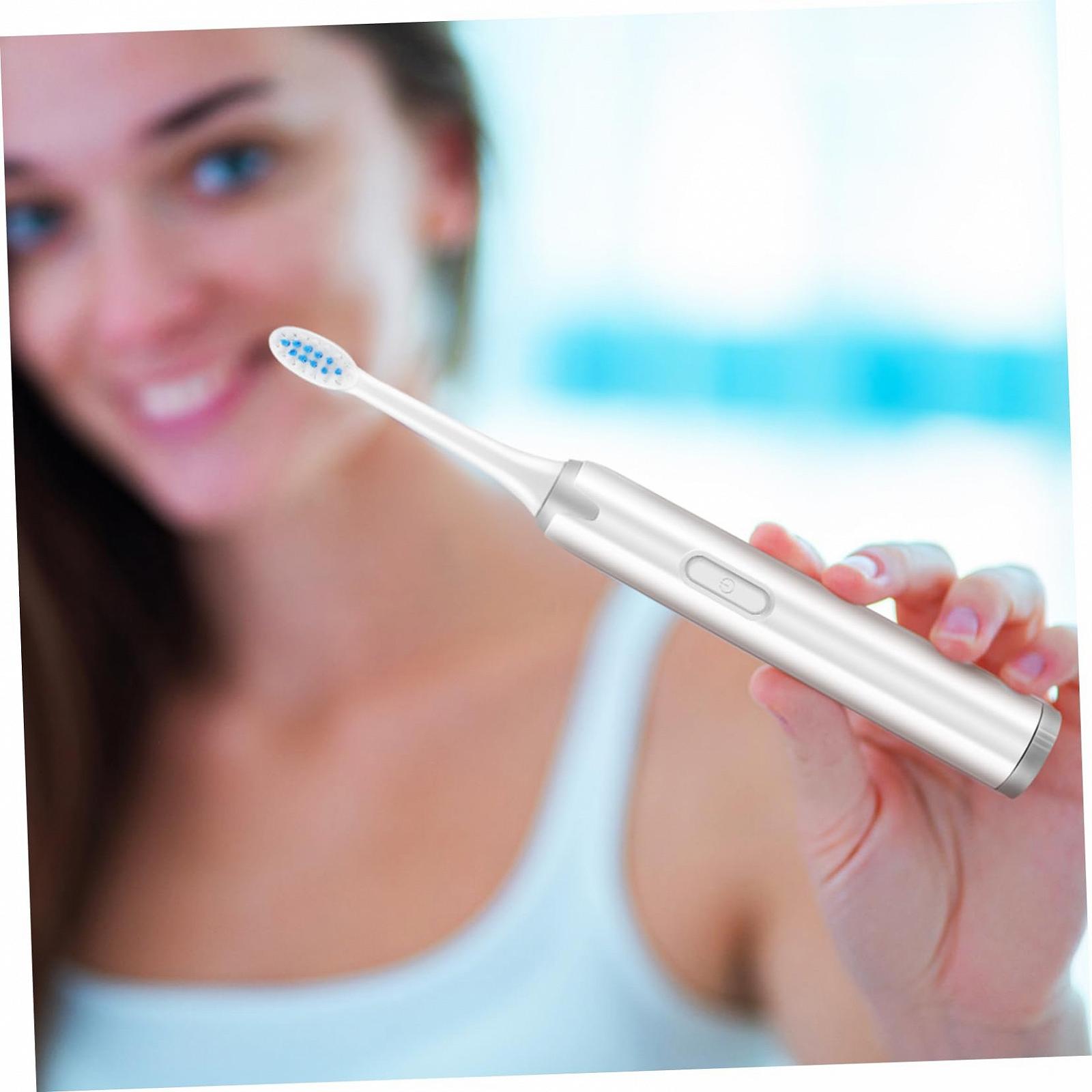 Електрична зубна щітка VALICLUD м'яка ABS White 1 шт., фото №5