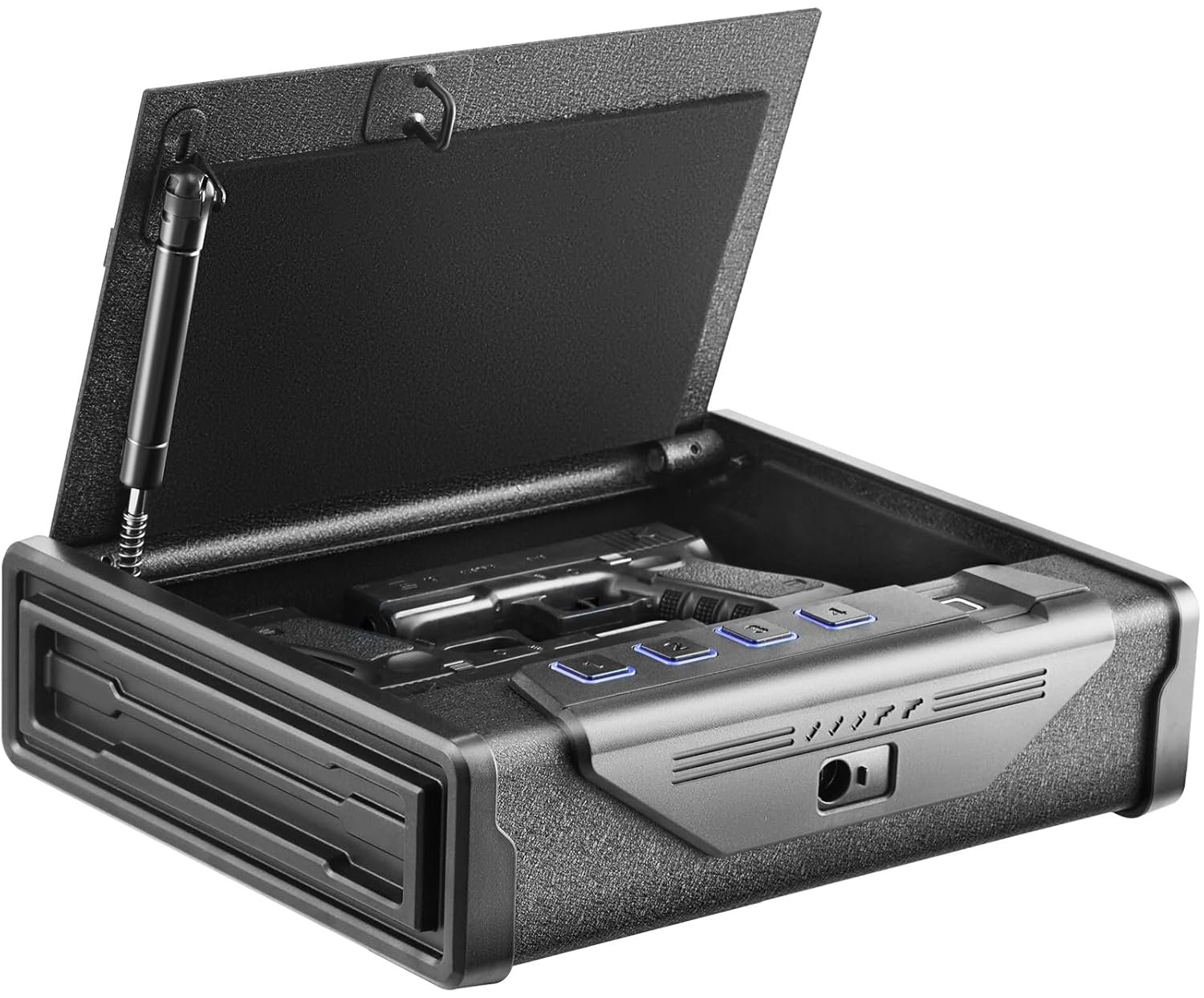 Биометрический сейф для пистолетов VEVOR SS-SQH01 Black, фото №2