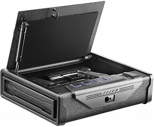 Біометричний сейф для пістолетів VEVOR SS-SQH01 Black ціна на synthetic.ua - Фото 1 Біометричний сейф для пістолетів VEVOR SS-SQH01 Black synthetic.ua - Фото 1