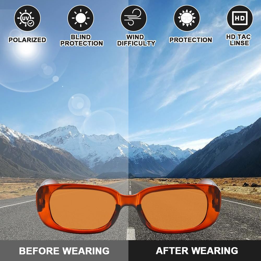 Набор женских винтажных прямоугольных очков AVCXEC, 12 шт., фото №4