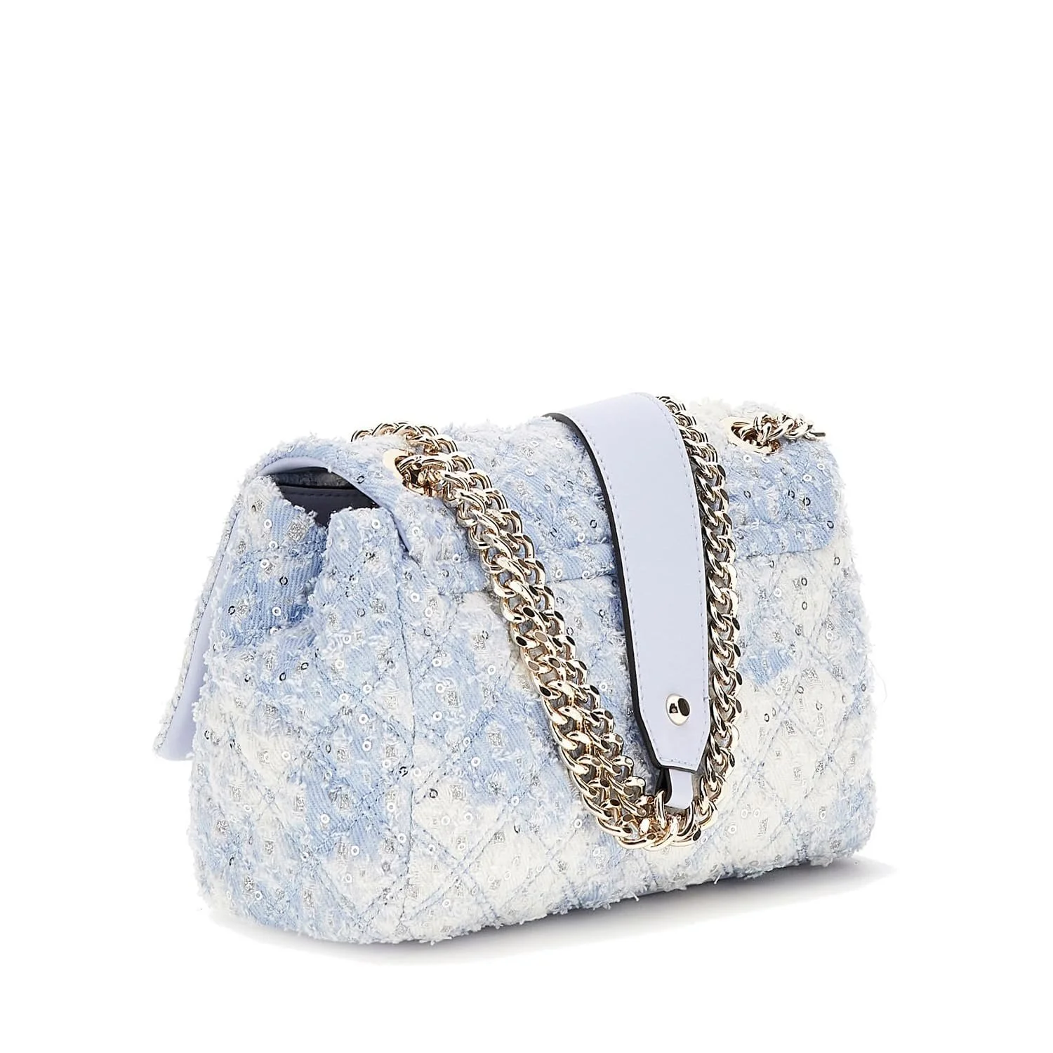 Сумка GUESS Rainee Quilt Convertible Xbody Flap Sky Blue, фото №6