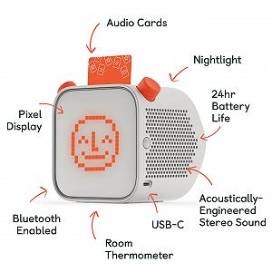 Портативна колонка Bluetooth Audio Speaker Yoto Player 3rd Generation + Create Your Own Card для дітей білого кольору synthetic.ua - Фото 1
