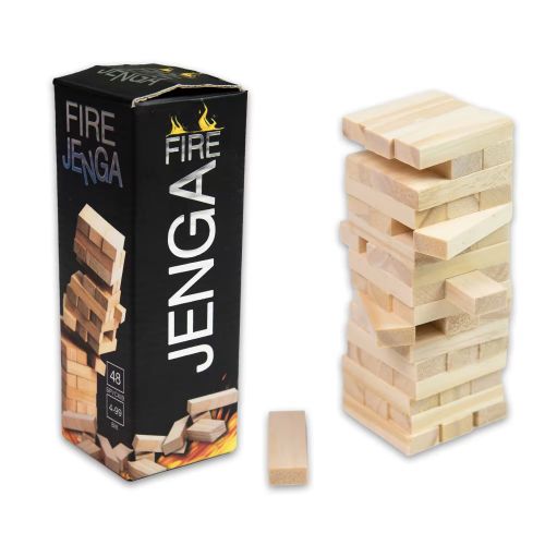 Настольная игра Fire Jenga мини 48 брусков [tsi230215-TSI], фото №1