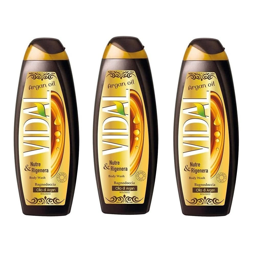 Гель для душа Vidal Olio di Argan Organic Argan Oil 3 x 500 мл, фото №1