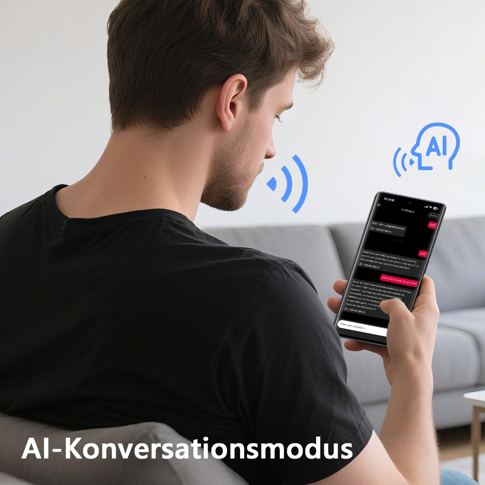 Наушники-переводчики MINISO MS191 OWS Открытого Типа AI Беспроводные, фото №8 Наушники-переводчики MINISO MS191 OWS Открытого Типа AI Беспроводные, фото №8