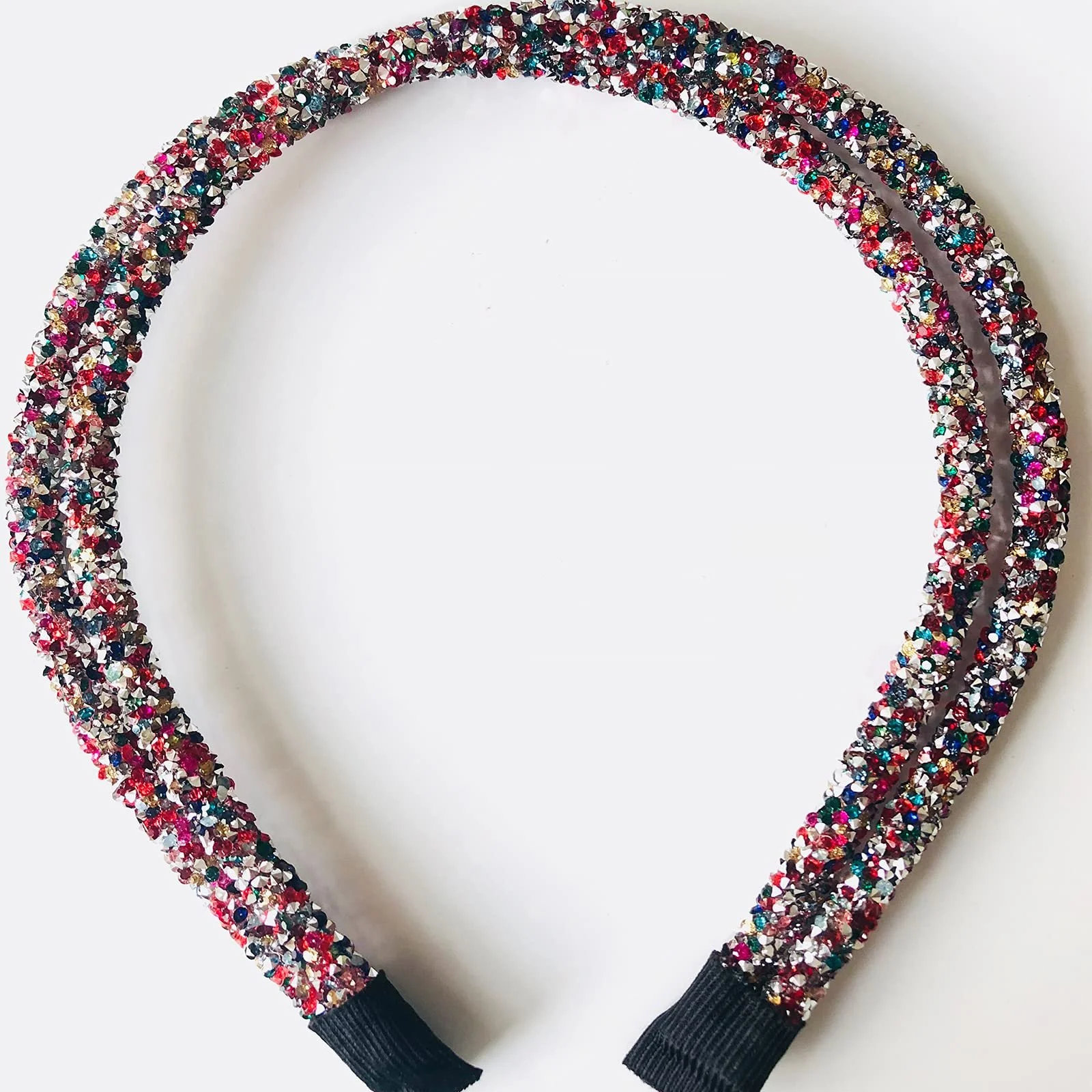 Обруч Блестящий со стразами, 4 шт, фото №3