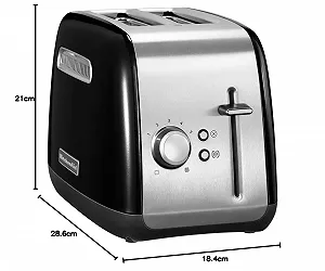 Тостер KitchenAid Classic 2-Slice Black synthetic.ua - Фото 1