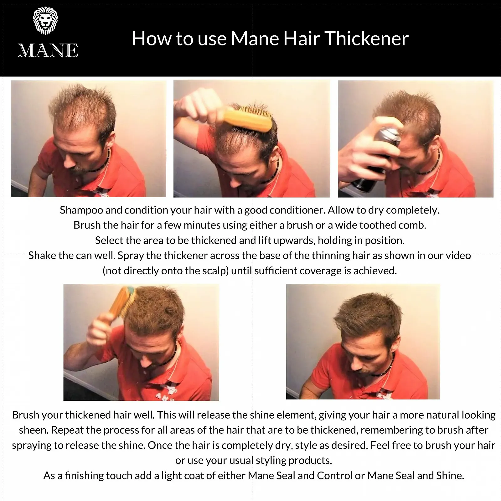 Кондиціонер Mane Medium Brown для чоловіків для густішого волосся, 200 мл, фото №3