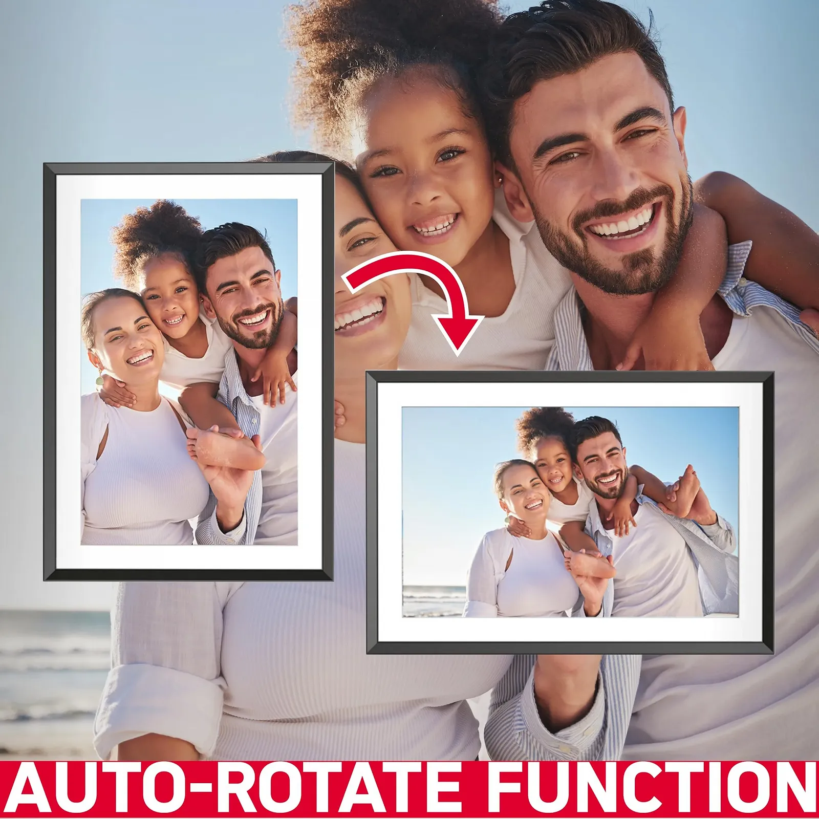 Цифровая фоторамка AGFA Photo Realiview APF1000 Wi-Fi 10 дюймов 32 GB 1200 × 800 Черная, фото №3 Цифровая фоторамка AGFA Photo Realiview APF1000 Wi-Fi 10 дюймов 32 GB 1200 × 800 Черная, фото №3