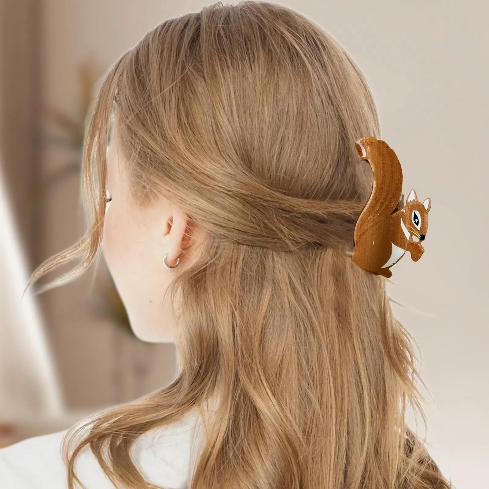 Заколка для волосся Тварини Осінні Акрилові Кольорові, фото №6 Заколка для волосся Тварини Осінні Акрилові Кольорові, фото №6