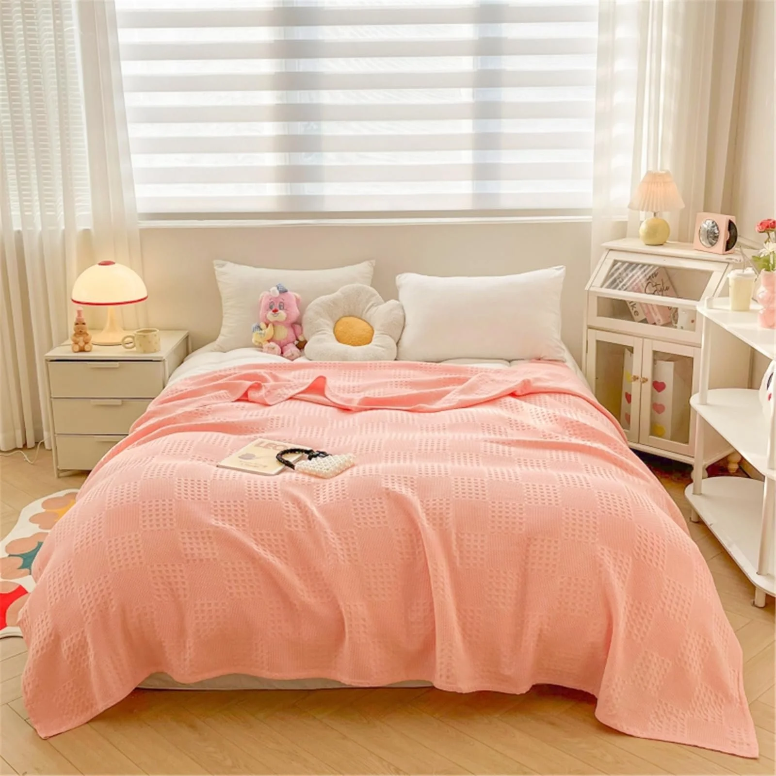 Покрывало Вафельный Hayisugal Хлопок Розовый, 200 x 230 см, фото №2 Покрывало Вафельный Hayisugal Хлопок Розовый, 200 x 230 см, фото №2