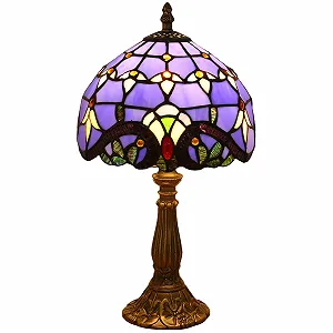 Настільна лампа Tiffany Retro 37 см вітражне скло - Фото 1