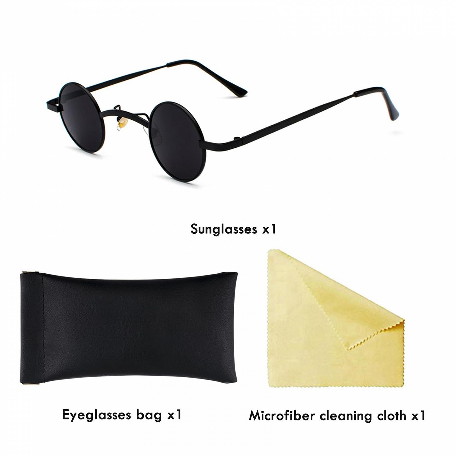 Сонцезахисні окуляри Steampunk для чоловіків і жінок, ретро, круглі Hippie Klein Rave, фото №4