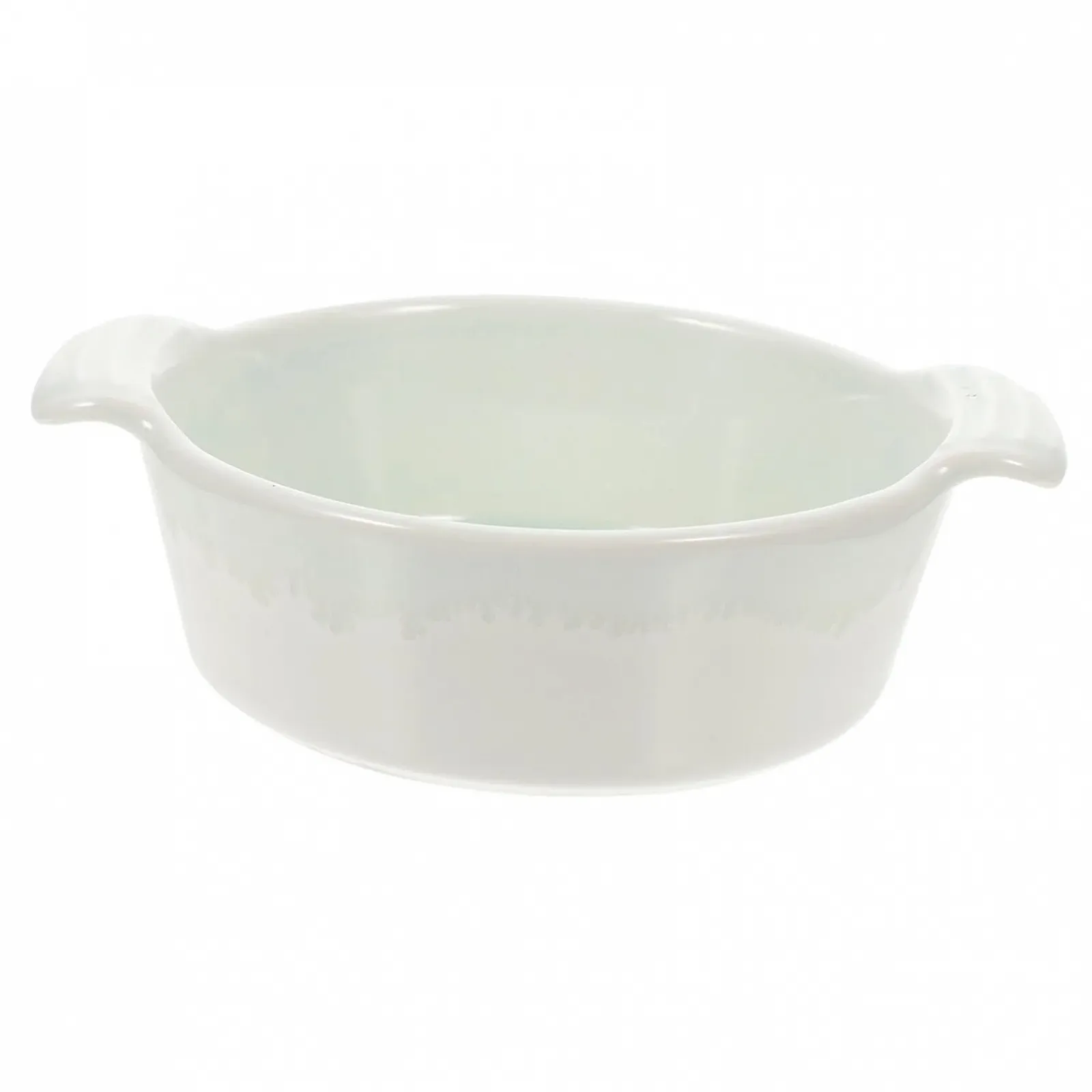 Форма для випікання VALICLUD керамічна з подвійними ручками кругла термостійка Зелена, фото №1