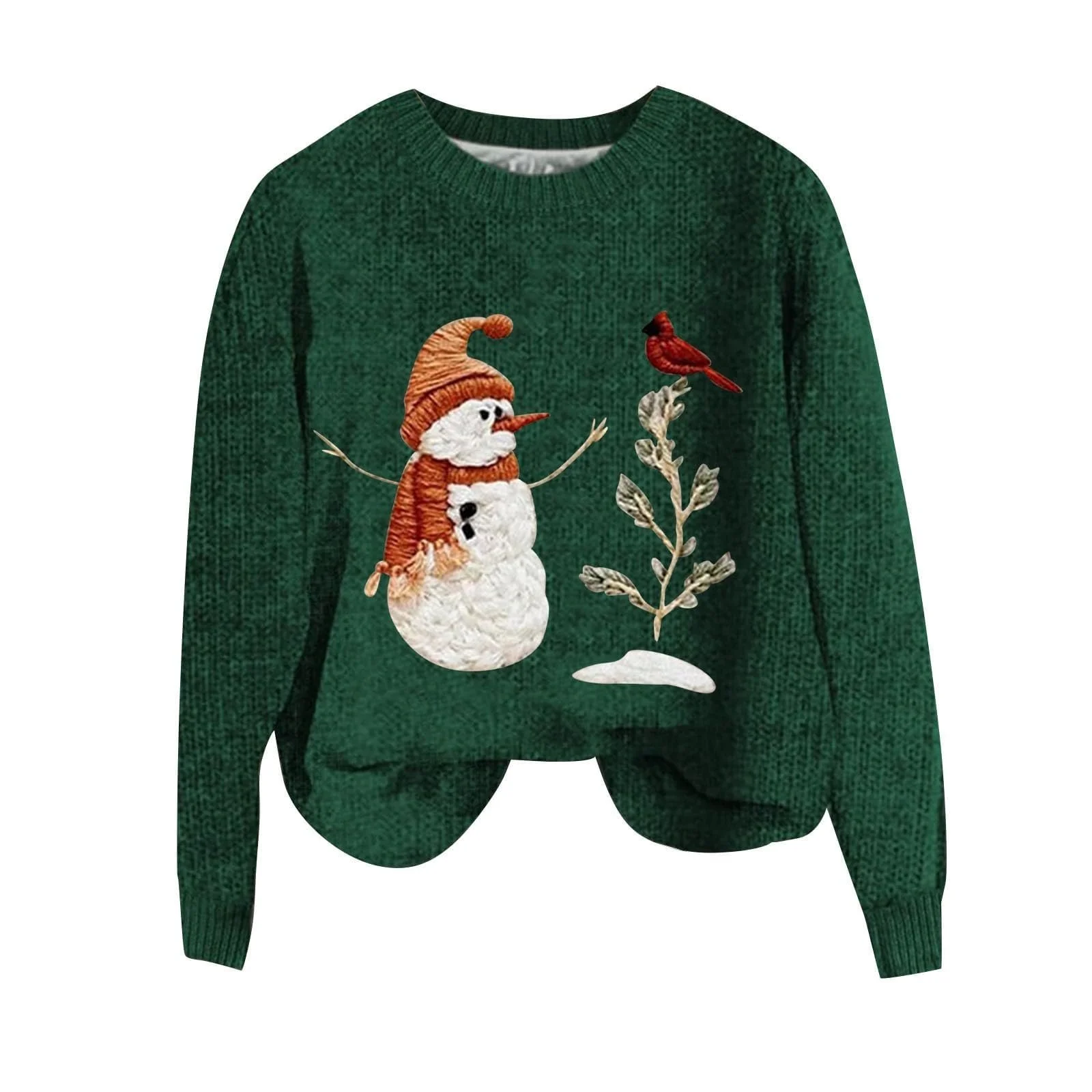 Рождественский свитер Gwnauz Женский рождественский свитер Снеговик Рождественский принт Большие Размеры Рождественская одежда с длинными рукавами и круглым вырезом Зимний Повседневный Рождественский Костюм, фото №1 Рождественский свитер Gwnauz Женский рождественский свитер Снеговик Рождественский принт Большие Размеры Рождественская одежда с длинными рукавами и круглым вырезом Зимний Повседневный Рождественский Костюм, фото №1